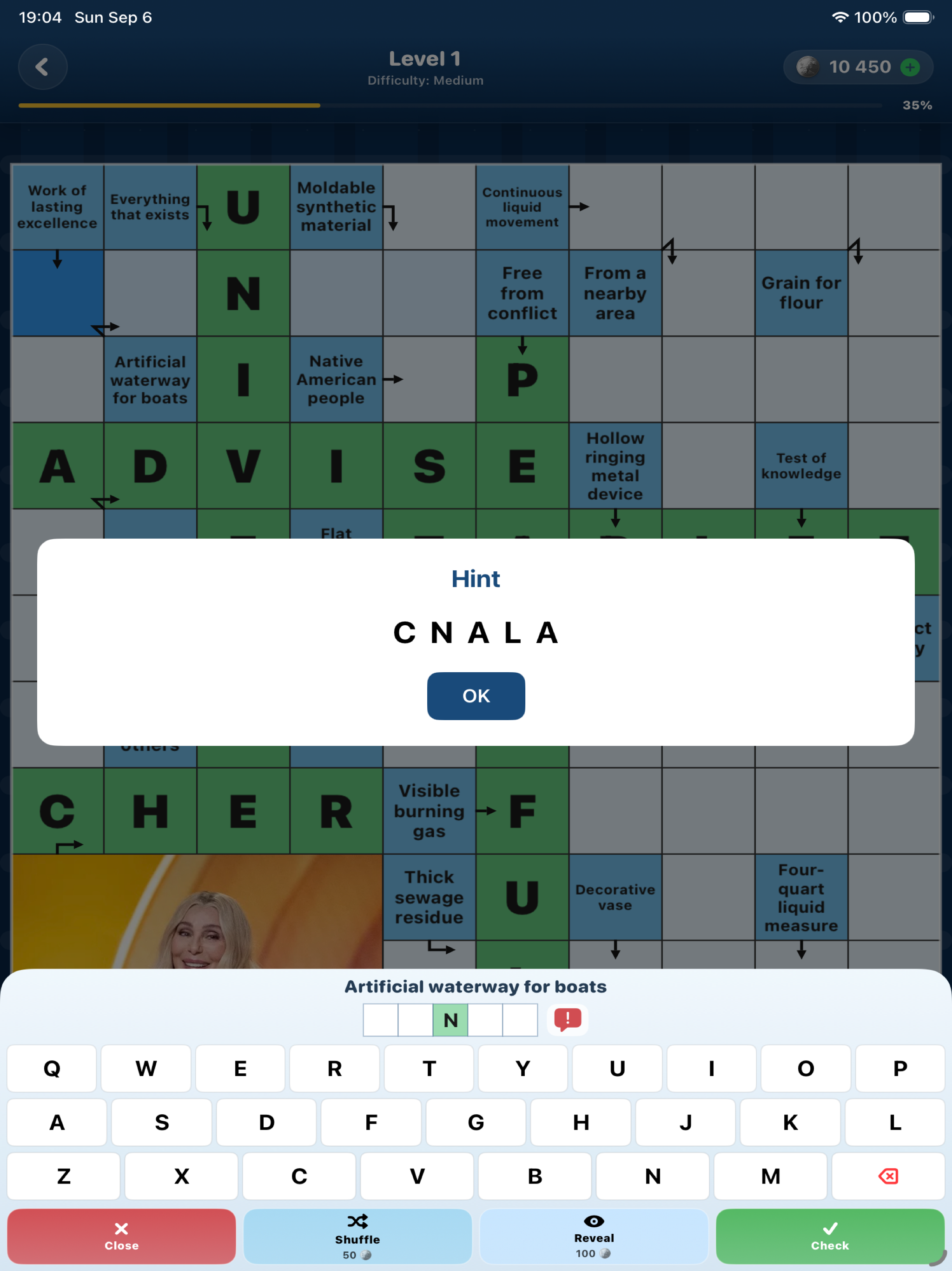 Hint on iPad